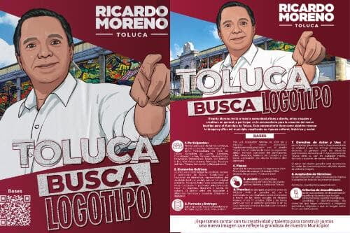 Ricardo Moreno lanza convocatoria para diseño del próximo logotipo del Ayuntamiento de Toluca